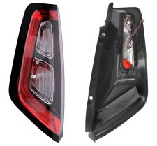 Piloto trasero Fiat Punto Evo 2009-2012 portalamparas union con clips / base negra / led / izquierdo