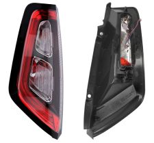 Piloto trasero Fiat Punto Evo 2009-2012 portalamparas union con tornillos / base negra / led / izquierdo
