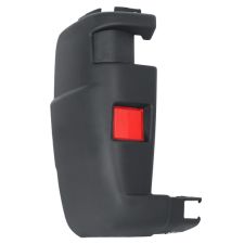 Puntera Peugeot Boxer 2002-2006 trasera / negra / con catadioptrico / izquierda