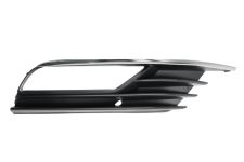 Rejilla Audi A3 2012-2016 4 puertas / cabrio / parachoques delantero / con antiniebla / moldura cromada / derecha