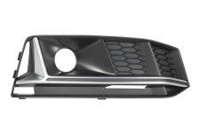 Rejilla Audi A4 2015-2018 parachoques delantero / modelo s-line / con antiniebla / moldura gris plata / derecha