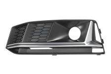 Rejilla Audi A4 2015-2018 parachoques delantero / modelo s-line / con antiniebla / moldura gris plata / izquierda