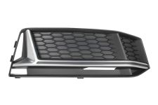 Rejilla Audi A4 2015-2018 parachoques delantero / modelo s-line / moldura gris plata / derecha