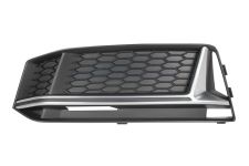 Rejilla Audi A4 2015-2018 parachoques delantero / modelo s-line / moldura gris plata / izquierda