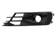 Rejilla Audi A6 2014-2016 parachoques delantero / con moldura cromada / con antiniebla / izquierda