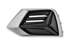 Rejilla Audi Q3 2018-2025 parachoques delantero / marco gris plata / izquierda