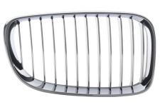 Rejilla Bmw Serie 1 (e82-e88) 2007-2013 coupe / cabrio / frente / marco cromado / lamas negras / cromadas / derecha
