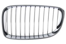 Rejilla Bmw Serie 1 (e82-e88) 2007-2013 coupe / cabrio / frente / marco cromado / lamas negras / cromadas / izquierda