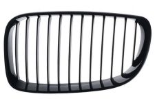 Rejilla Bmw Serie 1 (e82-e88) 2007-2013 coupe / cabrio / frente / marco negro / lamas negras / izquierda