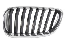Rejilla Bmw Serie 2 (f22-f23) 2014-2017 coupe / cabrio / frente / modelo sport / marco cromado / lamas negras / izquierda
