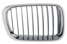 Rejilla Bmw Serie 3 (e46) 1998-2001 frente marco cromado / lamas cromados / derecha