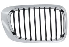 Rejilla Bmw Serie 3 (e46) 1999-2003 coupe / frente marco cromado / lamas negras / derecha