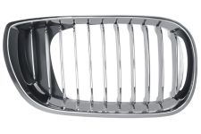 Rejilla Bmw Serie 3 (e46) 2001-2005 frente marco cromado / lamas cromadas / negras / derecha