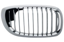 Rejilla Bmw Serie 3 (e46) 2003-2005 coupe / frente marco cromado / lamas cromados / derecha
