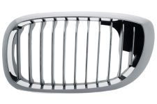 Rejilla Bmw Serie 3 (e46) 2003-2005 coupe / frente marco cromado / lamas cromados / izquierda