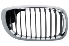 Rejilla Bmw Serie 3 (e46) 2003-2005 coupe / frente marco cromado / lamas negras / derecha