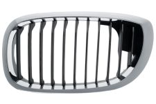 Rejilla Bmw Serie 3 (e46) 2003-2005 coupe / frente marco cromado / lamas negras / izquierda