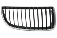 Rejilla Bmw Serie 3 (e90-e91) 2005-2009 frente / marco cromado / lamas negras / derecha