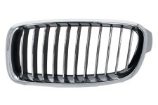 Rejilla Bmw Serie 3 (f30-f31) 2012-2015 frente / luxury / marco cromado / lamas cromadas / negras / izquierda
