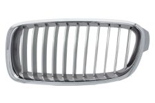 Rejilla Bmw Serie 3 (f30-f31) 2012-2015 frente / modern / marco cromado / lamas gris plata / izquierda