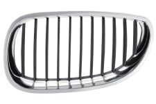 Rejilla Bmw Serie 5 (e60-e61) 2007-2011 frente / marco cromado / lamas negras / izquierda