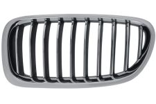 Rejilla Bmw Serie 5 (f10-f11) 2013-2016 frente / marco cromada / lamas cromadas / negras / izquierda