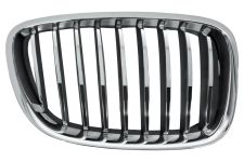 Rejilla Bmw Serie 5 gt (f07) 2010-2013 frente / marco cromada / lamas cromadas / negras / derecha