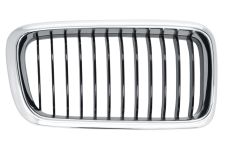 Rejilla Bmw Serie 7 (e38) 1998-2003 frente / marco cromado / lamas negras / derecha