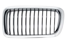 Rejilla Bmw Serie 7 (e38) 1998-2003 frente / marco cromado / lamas negras / izquierda