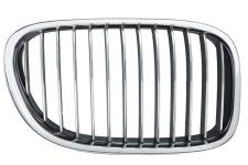Rejilla Bmw Serie 7 (f01-f02) 2009-2012 frente / marco cromado / lamas negras / derecha