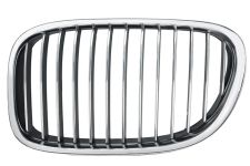 Rejilla Bmw Serie 7 (f01-f02) 2009-2012 frente / marco cromado / lamas negras / izquierda