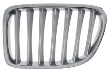Rejilla Bmw X1 (e84) 2009-2012 frente / marco cromado / lamas plata / izquierda