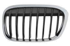Rejilla Bmw X1 (f48) 2015-2019 frente / marco cromado / lamas negras / modelo m-tech / izquierda