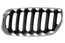 Rejilla Bmw X3 (e83) 2004-2006 frente / marco cromado / lamas negras / izquierda