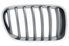 Rejilla Bmw X3 (f25) 2010-2014 frente / marco cromado / lamas gris titanio / derecha