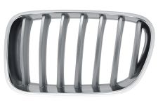 Rejilla Bmw X3 (f25) 2010-2014 frente / marco cromado / lamas gris titanio / izquierda