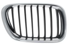 Rejilla Bmw X5 (e53) 2000-2004 frente / marco cromado / lamas negras / derecha