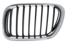 Rejilla Bmw X5 (e53) 2000-2004 frente / marco cromado / lamas negras / izquierda
