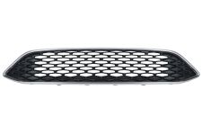 Rejilla Ford Focus 2015-2018 parachoques delantero / superior / panel de abeja / negro brillante / con moldura cromada / central