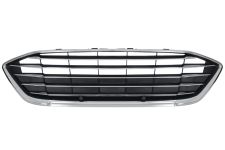 Rejilla Ford Focus 2018-2022 parachoques delantero / superior / con moldura cromada / central