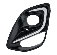 Rejilla Ford Puma 2019-2024 parachoques delantero / con antiniebla / con moldura cromada / izquierda
