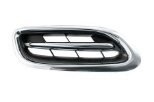 Rejilla Nissan Micra 2000-2002 frente / negra / moldura cromada / derecha