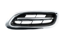Rejilla Nissan Micra 2000-2002 frente / negra / moldura cromada / izquierda