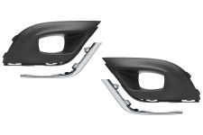 Rejilla Renault Clio 2016-2019 parachoques delantero / superior / con antinieblas / con molduras / kit / izquierda+derecha