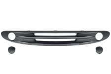 Rejilla Smart Fortwo 2002-2007 parachoques delantero / negra / central