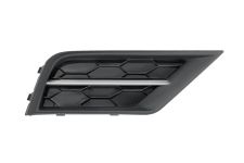 Rejilla Volkswagen Tiguan 2016-2020 parachoques delantero / superior / con moldura cromada / derecha