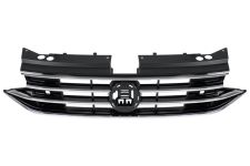 Rejilla Volkswagen Tiguan 2020-2024 frente / negra brillante / con moldura cromada