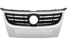 Rejilla Volkswagen Touran 2006-2010 frente / marco cromado / lama negra