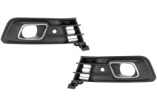 Rejillas Renault Captur 2017-2019 parachoques delantero / con antinieblas / con sensor / marco cromado / kit / izquierda+derecha