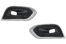 Rejillas Renault Kadjar 2019-2023 parachoques delantero / con antinieblas / con moldura cromada / kit / izquierda+derecha